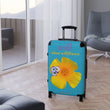 Load image into Gallery viewer, Suitcase - California Poppy & Gilia - Teal