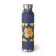 Load image into Gallery viewer, California Poppy & Bird's Eye Gilia Grid #2 Copper Vacuum Insulated Bottle, 22oz