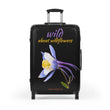 Load image into Gallery viewer, Suitcase - Colorado Columbine - Black