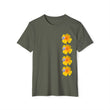 Load image into Gallery viewer, Wildflower Unisex Recycled Organic T-Shirt - California Poppy & Bird's Eye Gilia Stacked