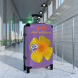 Load image into Gallery viewer, Suitcase - California Poppy & Gilia - Purple