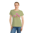 Load image into Gallery viewer, Organic T-Shirt - Red Ribbon Clarkia Wildflower #01