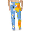 Load image into Gallery viewer, Wild Men's Pajama Pants - California Poppy & Gilia/Colorado Columbine - Mismatch Light Blue