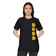 Load image into Gallery viewer, Wildflower Unisex Recycled Organic T-Shirt - California Poppy & Bird's Eye Gilia Stacked