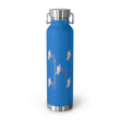 Load image into Gallery viewer, Copper Vacuum Insulated Bottle, 22oz - Colorado Columbine Grid