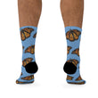 Load image into Gallery viewer, Flying Monarch Butterflies Eco-friendly Socks - Light Blue
