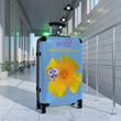 Load image into Gallery viewer, Suitcase - California Poppy & Gilia - Light Blue