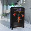 Load image into Gallery viewer, Suitcase - Rufous Hummingbird at Scarlet Fritillary - Black