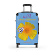 Load image into Gallery viewer, Suitcase - California Poppy & Gilia - Light Blue