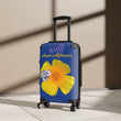 Load image into Gallery viewer, Suitcase - California Poppy & Gilia - Dark Blue