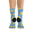 Load image into Gallery viewer, Desert Dandelion Eco-friendly Socks on Blue
