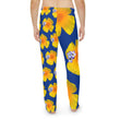 Load image into Gallery viewer, Wild Men's Pajama Pants - California Poppy & Bird's Eye Gilia - Mismatch #1 Dark Blue