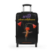 Load image into Gallery viewer, Suitcase - Rufous Hummingbird at Scarlet Fritillary - Black