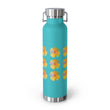 Load image into Gallery viewer, California Poppy Grid Copper Vacuum Insulated Bottle, 22oz