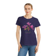 Load image into Gallery viewer, Organic T-Shirt - Red Ribbon Clarkia Wildflower #01