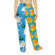 Load image into Gallery viewer, Wild Women's Pajama Pants - California Poppy & Gilia/Colorado Columbine - Turquoise