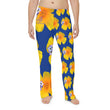 Load image into Gallery viewer, Wild Men's Pajama Pants - California Poppy & Bird's Eye Gilia - Mismatch #1 Dark Blue