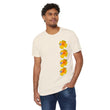 Load image into Gallery viewer, Wildflower Unisex Recycled Organic T-Shirt - California Poppy & Bird's Eye Gilia Stacked