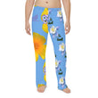 Load image into Gallery viewer, Wild Men's Pajama Pants - California Poppy & Gilia/Colorado Columbine - Mismatch Light Blue