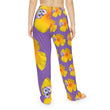 Load image into Gallery viewer, Wild Women's Pajama Pants - California Poppy and Bird's Eye Gilia - Mismatch Purple