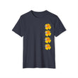 Load image into Gallery viewer, Wildflower Unisex Recycled Organic T-Shirt - California Poppy & Bird's Eye Gilia Stacked