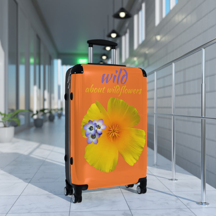 Suitcase - California Poppy & Gilia - Light Orange