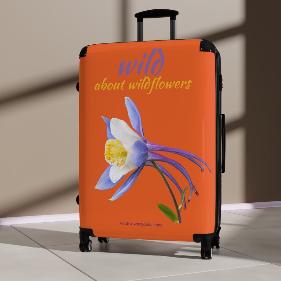 Suitcase - Colorado Columbine- Orange