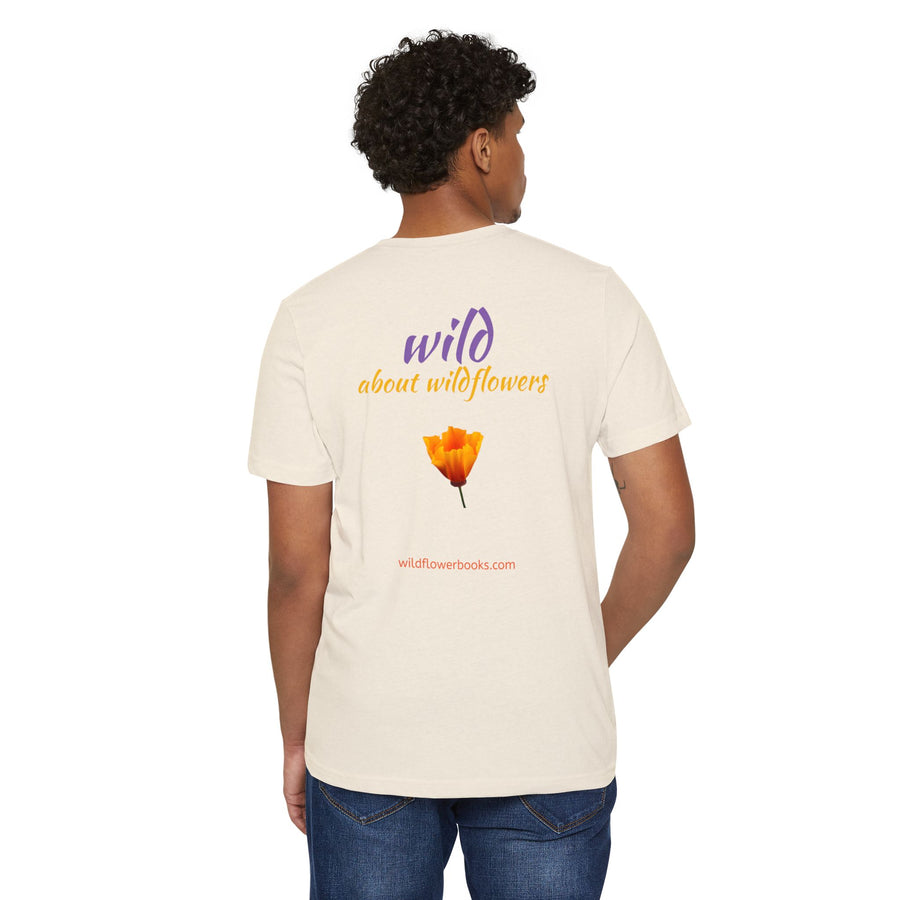 California Poppy Wildflower Unisex Recycled Organic T-Shirt