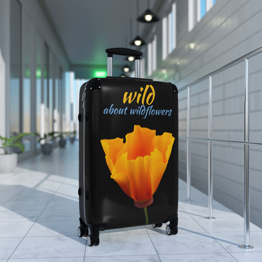 Suitcase - California Poppy - Black