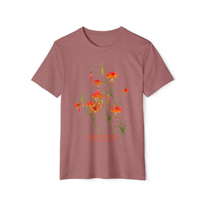 Leopard Lilies - Unisex Recycled Organic T-Shirt