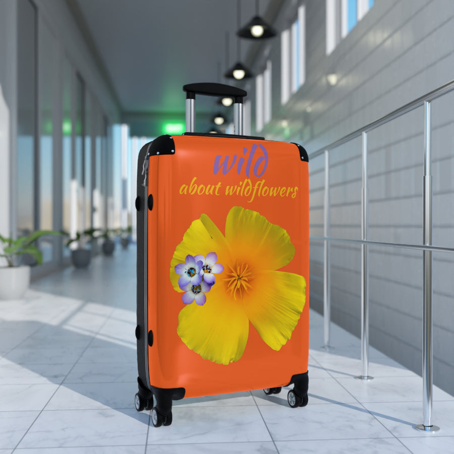 Suitcase - California Poppy & Gilia - Orange