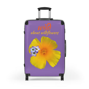 Suitcase - California Poppy & Gilia - Purple