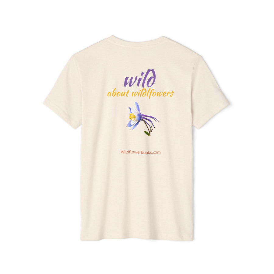 Rocky Mountain Columbine Wildflower Eco T-Shirt