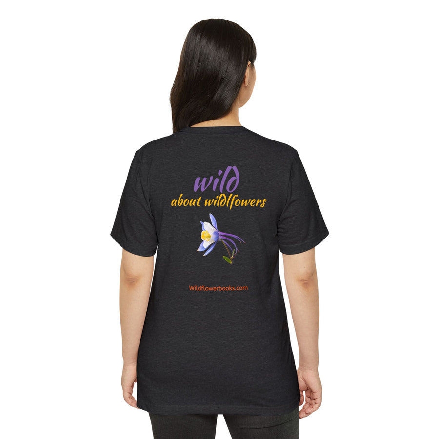 Rocky Mountain Columbine Wildflower Eco T-Shirt