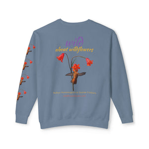 Sweatshirt Rufous Hummingbird at Scarlet Fritillary Unisex Crewneck