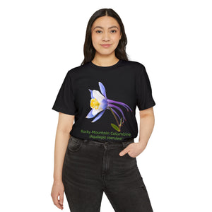 Rocky Mountain Columbine Wildflower Eco T-Shirt