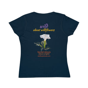 Organic Cotton Wildflower T-Shirt - Sacred Datura