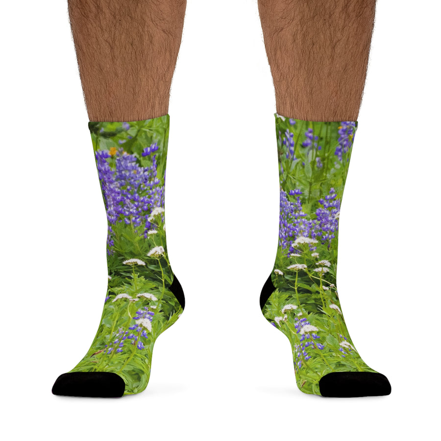 Mountain Meadow with Lupine Eco-Friendly Socks