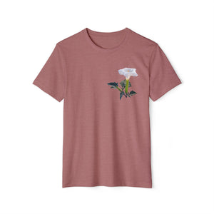 Sacred Datura Small Wildflower Unisex Recycled Organic T-Shirt