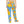 Load image into Gallery viewer, Wild Women&#39;s Pajama Pants - California Poppy and Bird&#39;s Eye Gilia - Mismatch #1 Light Blue
