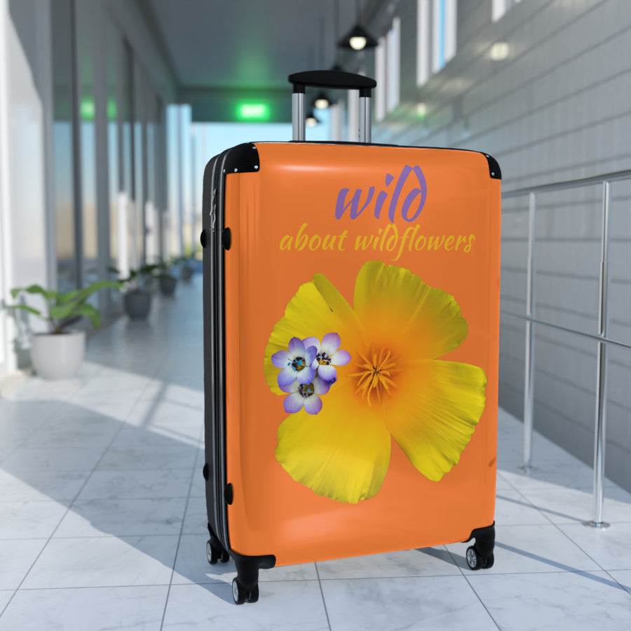 Suitcase - California Poppy & Gilia - Light Orange