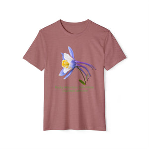 Rocky Mountain Columbine Wildflower Eco T-Shirt