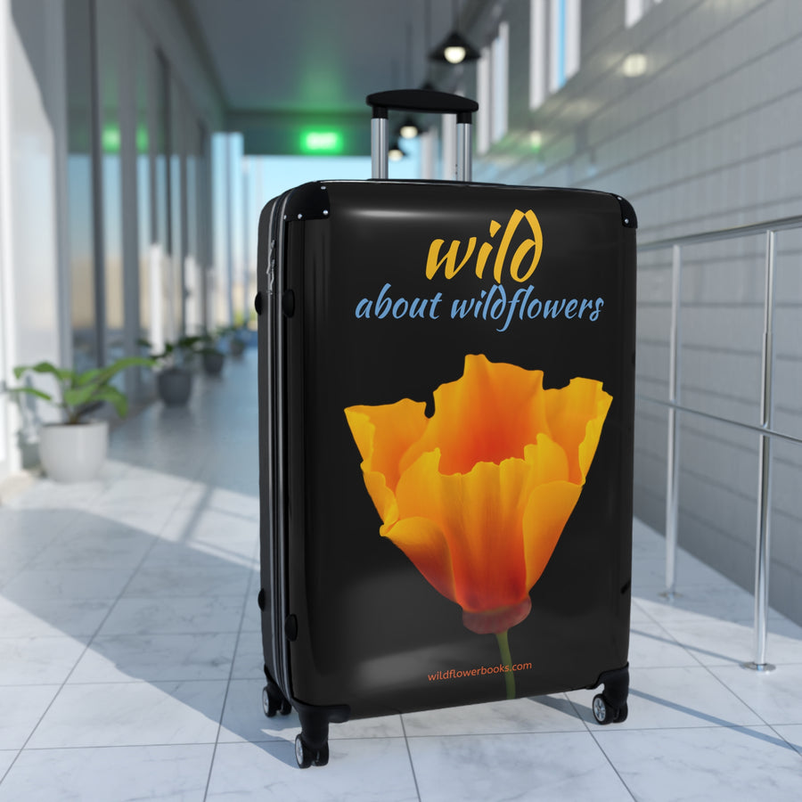 Suitcase - California Poppy - Black