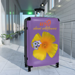 Suitcase - California Poppy & Gilia - Purple