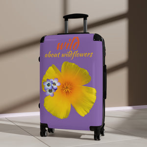 Suitcase - California Poppy & Gilia - Purple