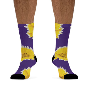 Tidy Tips Wildflower Eco-Friendly Socks - Purple