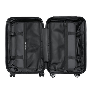 Suitcase - California Poppies & Gilias Black