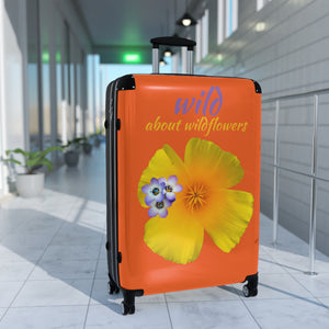 Suitcase - California Poppy & Gilia - Orange