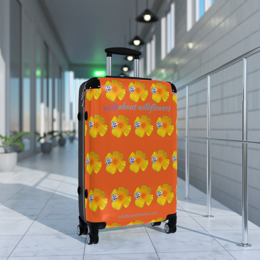 Suitcase - CA Poppies & Gilias Orange