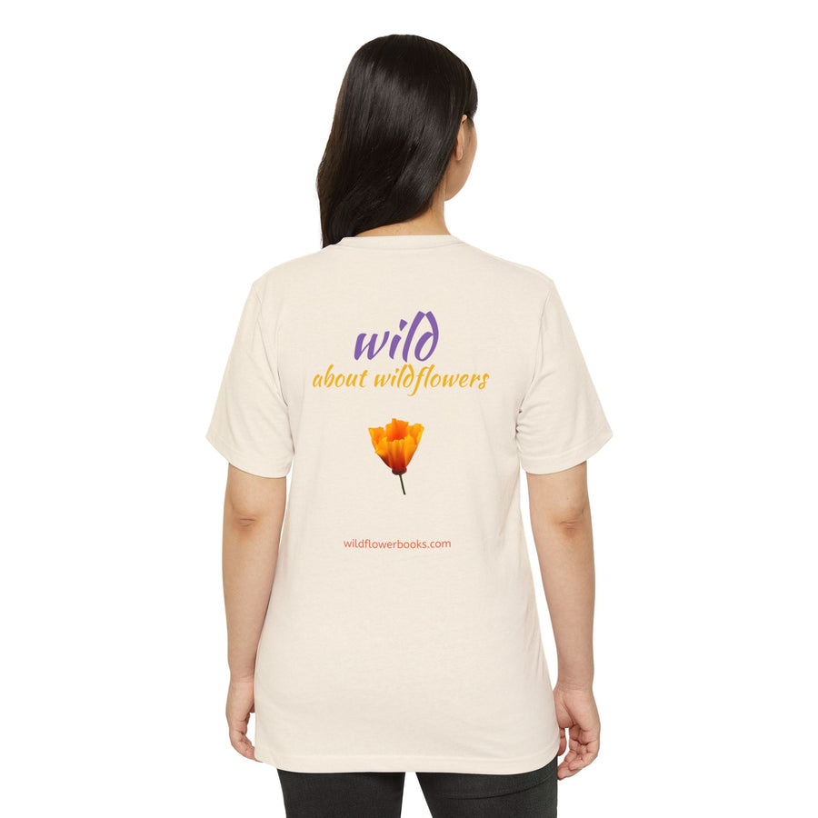 California Poppy Wildflower Unisex Recycled Organic T-Shirt